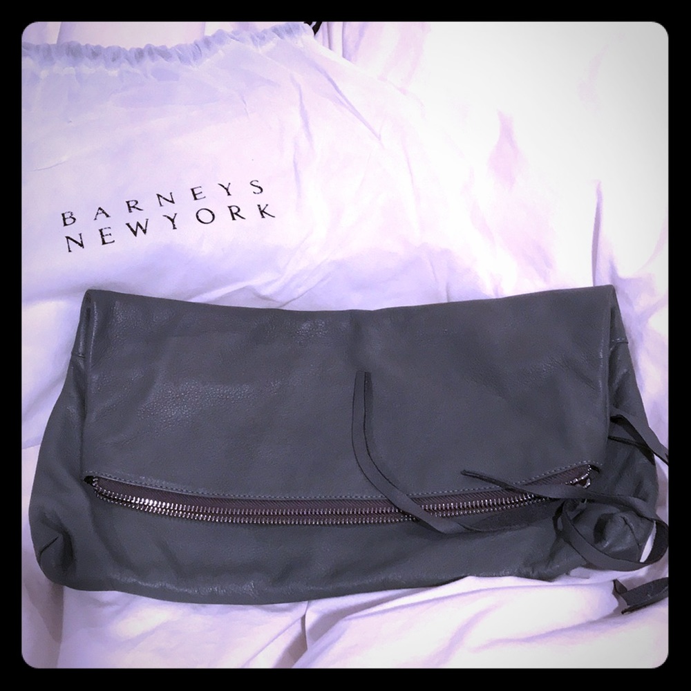 Barney’s Leather Clutch